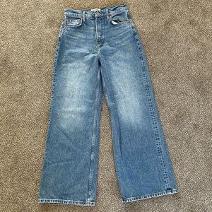 Reformation Cary High Rise Slouchy Wide Leg Jeans